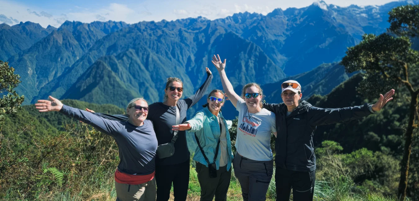 Inca Trail 5 Days hikers reaching scenic viewpoints near Machu Picchu