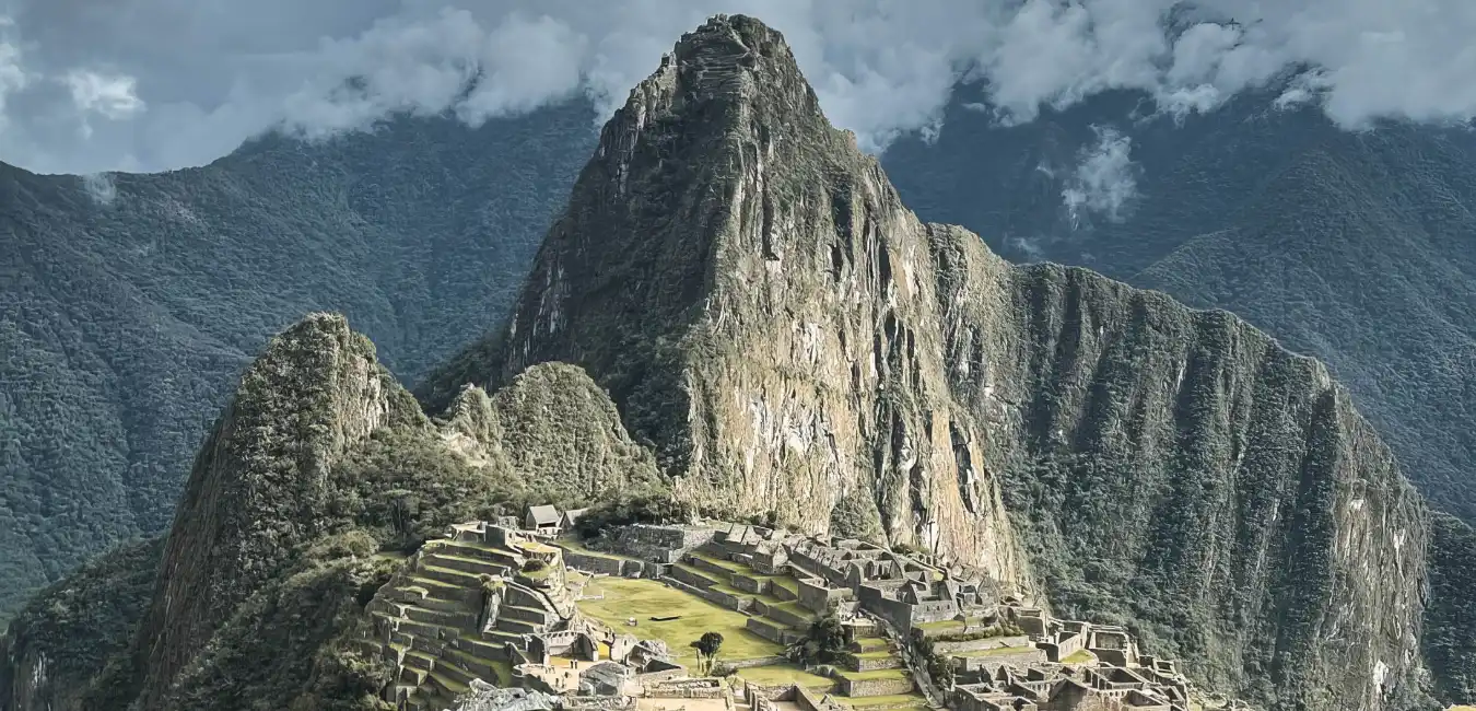 Panoramic view of Machu Picchu 