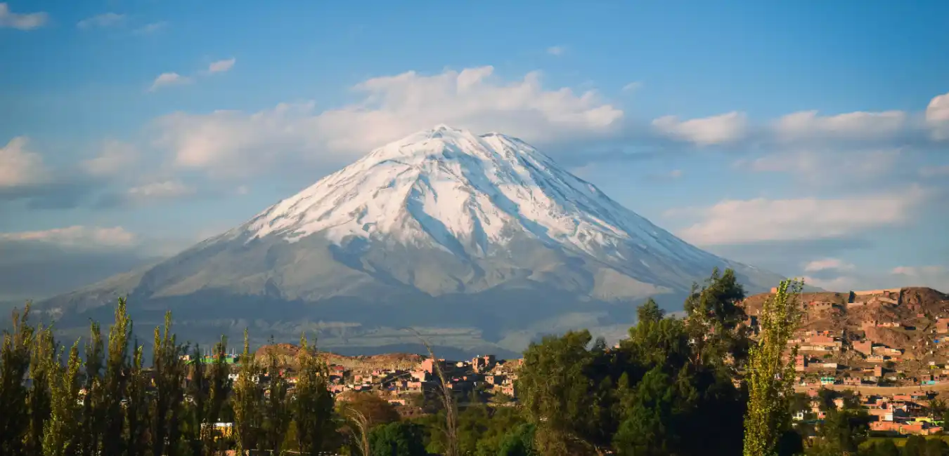 Panoramic view of Arequipa city 