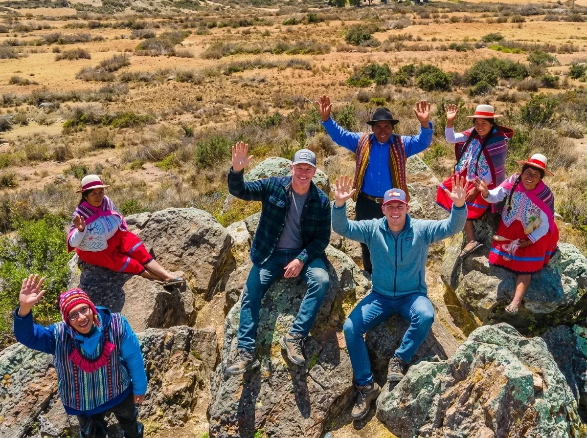 Tourists participating in experiential tourism in Cusco, Peru