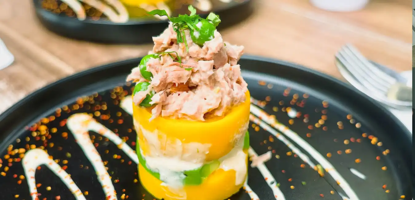Traditional Peruvian causa rellena