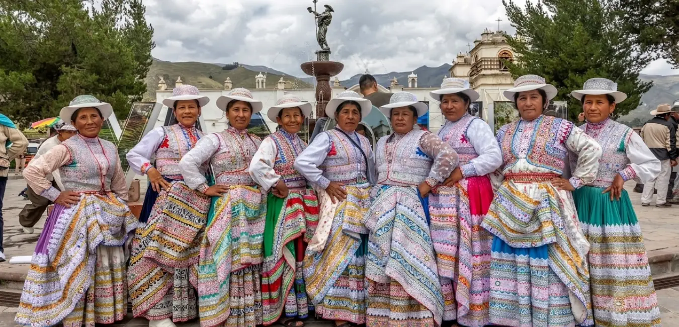 Traje tipico de los pobladores del cañon del Colca