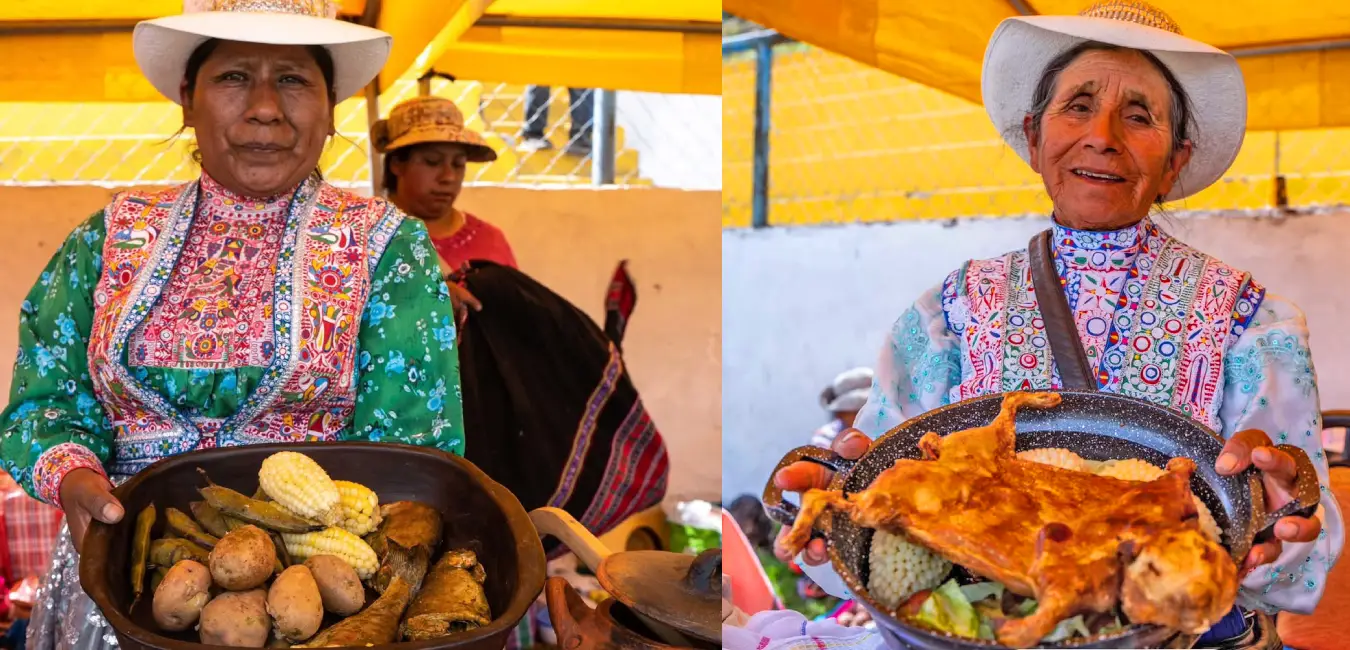 Comida tipica del cañon del Colca