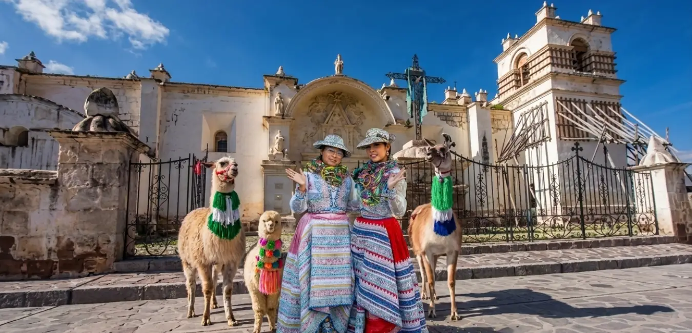 Templo del pueblo de Yanque en el Cañon del Colca