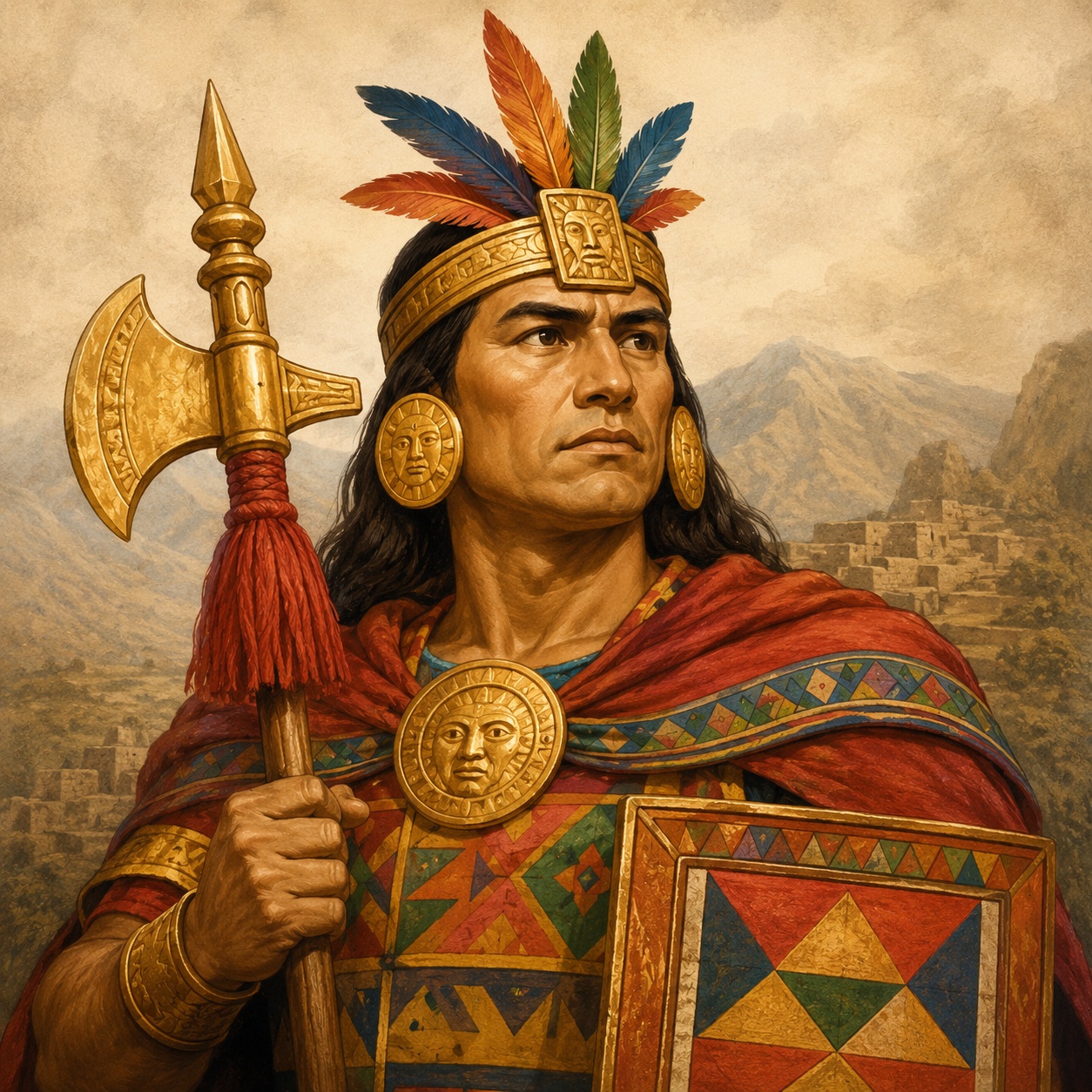 Illustration of Emperor Huayna CapaC