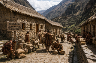  Inca Tambo Supply Center in Ollantaytambo on the Qhapaq Ñan