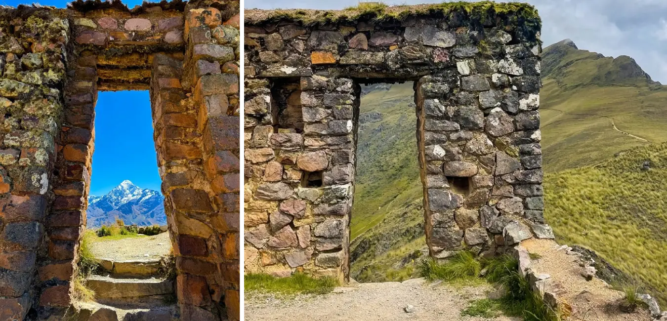 Portada de sol en Inti Punku Ollantaytambo