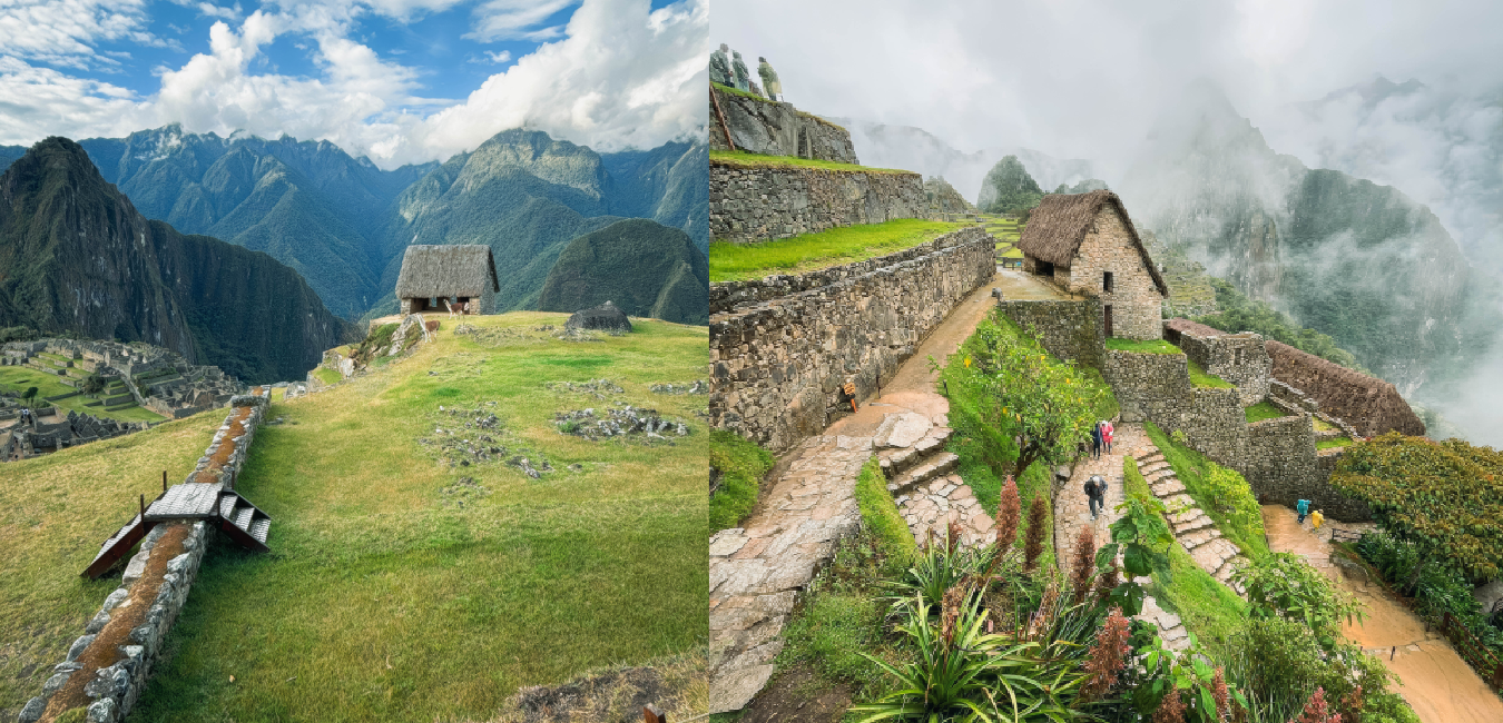 Panoramic view of Machu Picchu Inca citadel