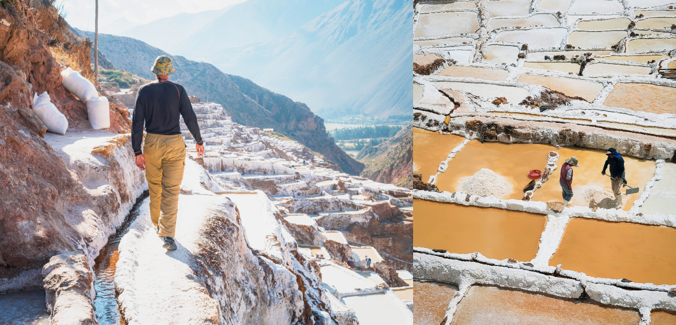 Ancient salt pools at the Maras Salt Mines 