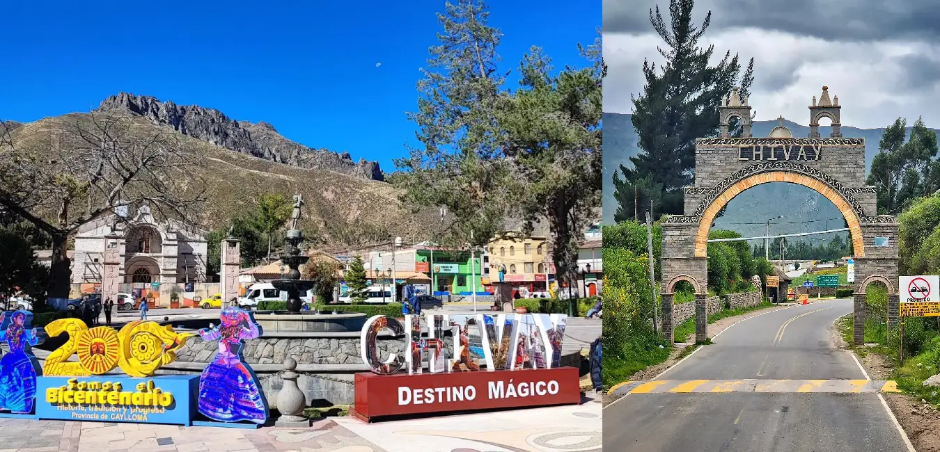 Turistas recorriendo Chivay durante un tour al Cañón del Colca 