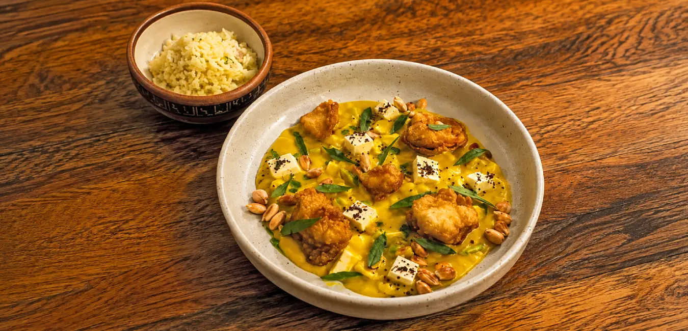 Delicious pumpkin ajiaco at the Jama restaurant in Huaraz.