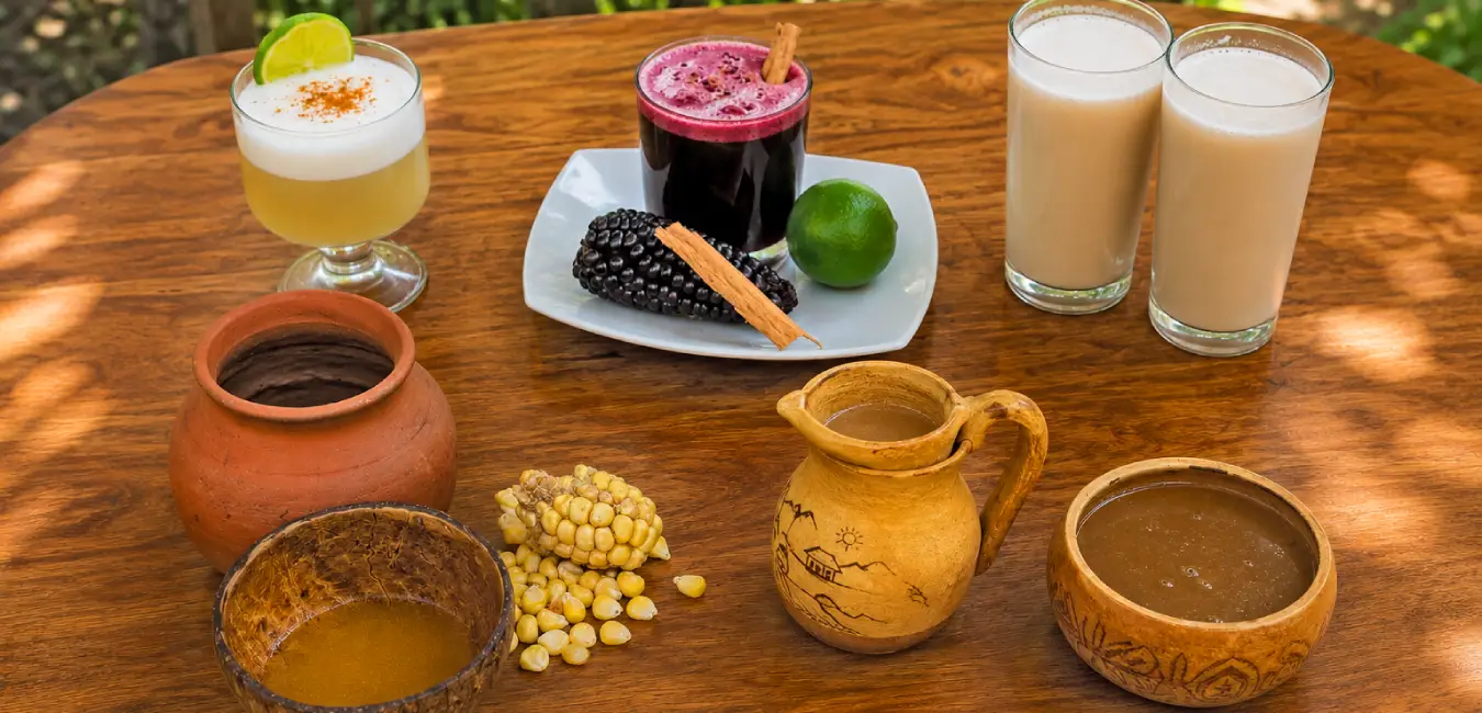Traditional drinks in Huaraz restaurants