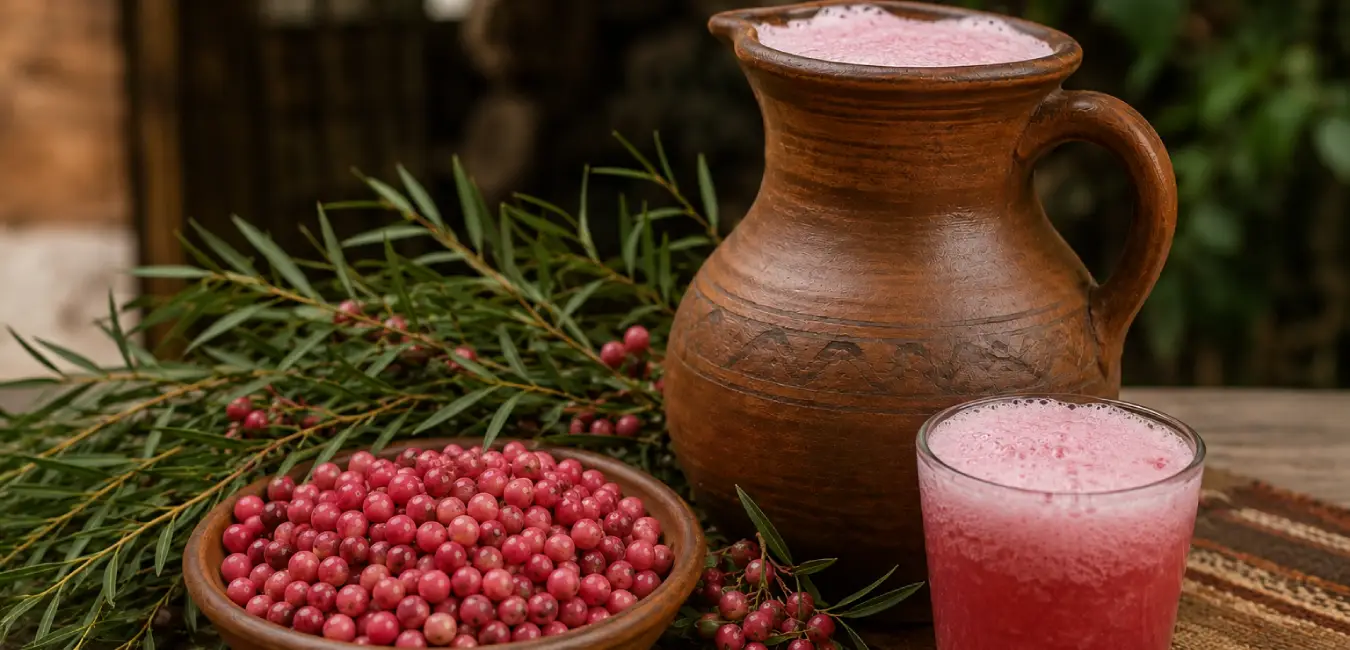 Molle chicha, typical of the Andean region in the Peruvian Andes.