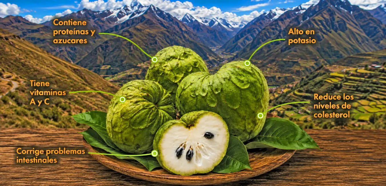 Chirimoya fruta exótica del Perú