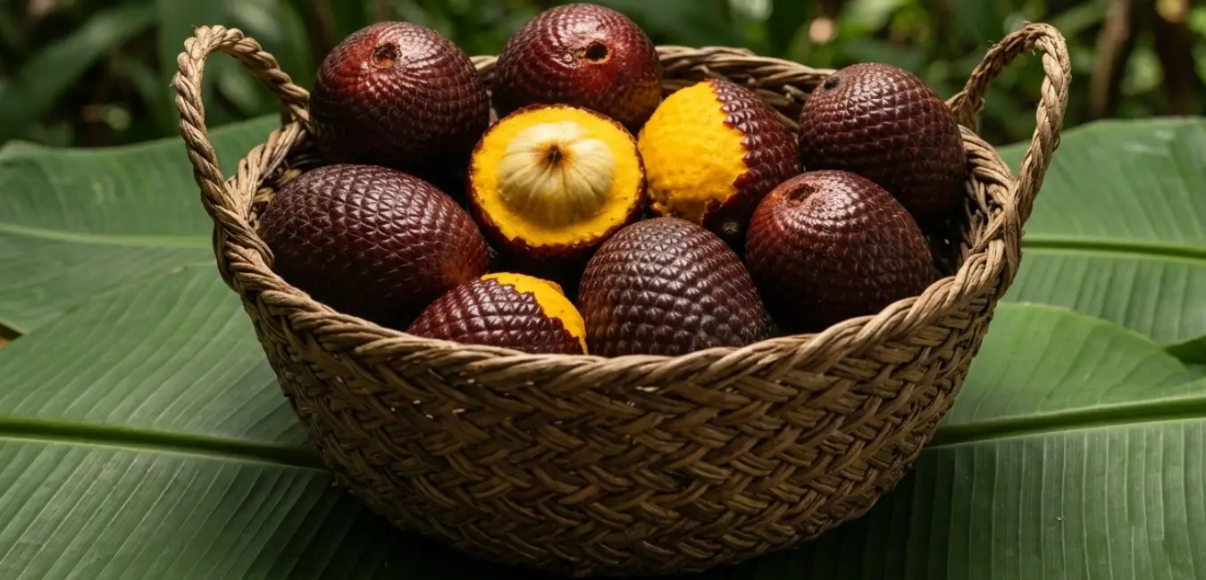 Fruta sancochada de Aguaje