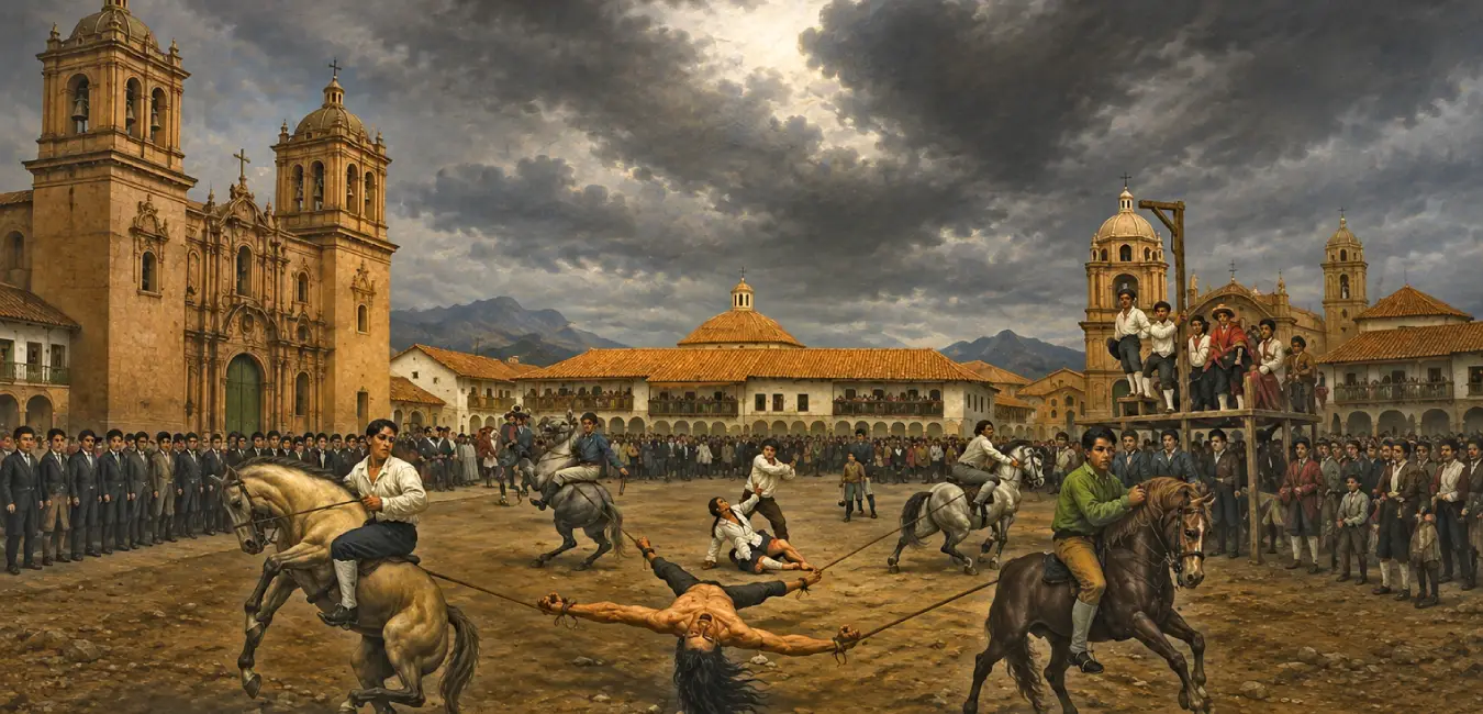Death of Túpac Amaru in Túpac Amaru Square