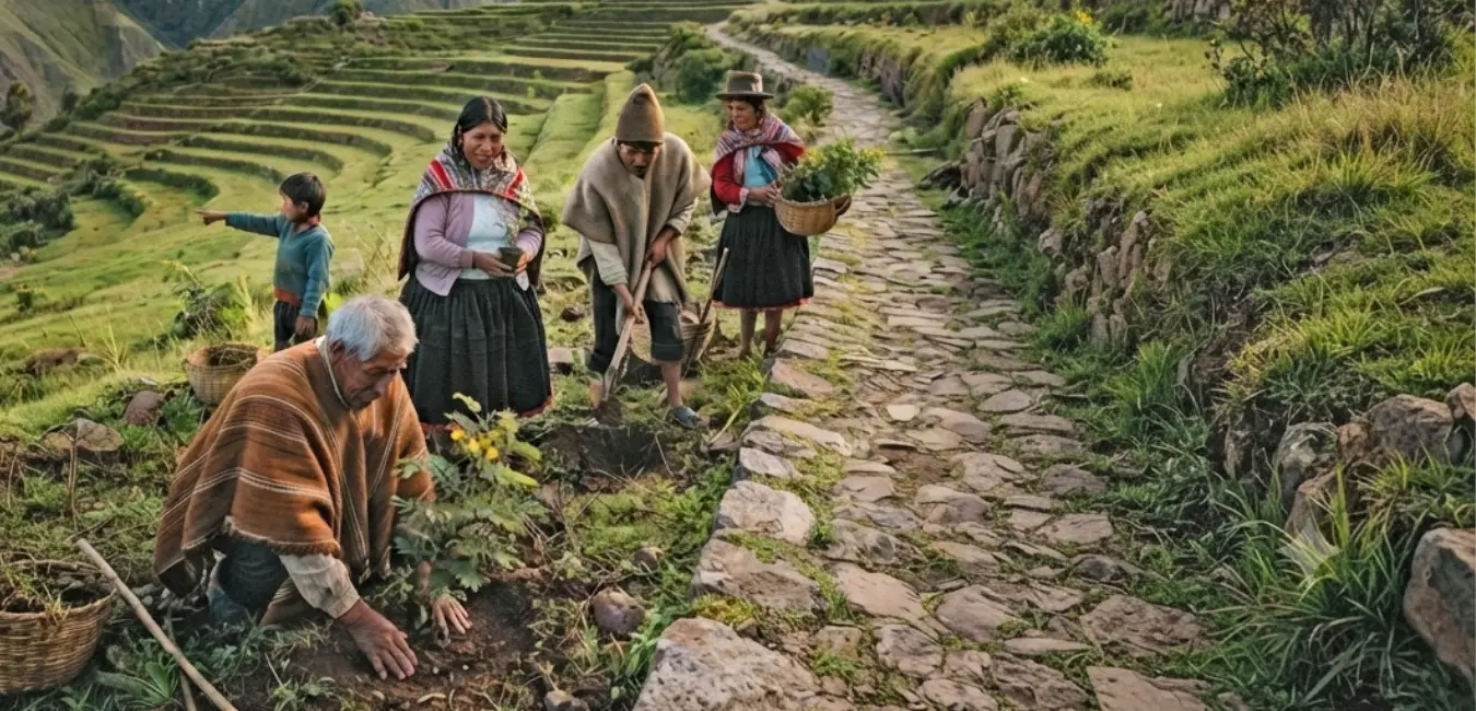Plantación de Tara en comunidades andinas