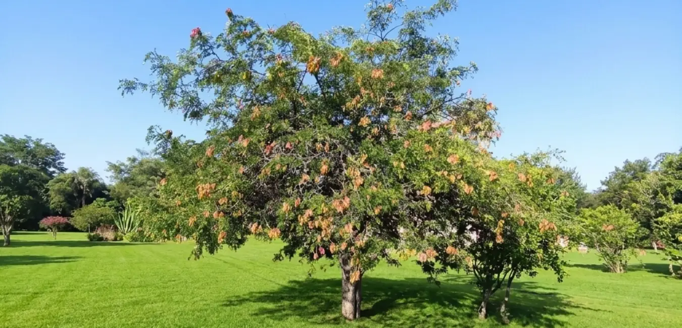 Árbol de Tara en el campo