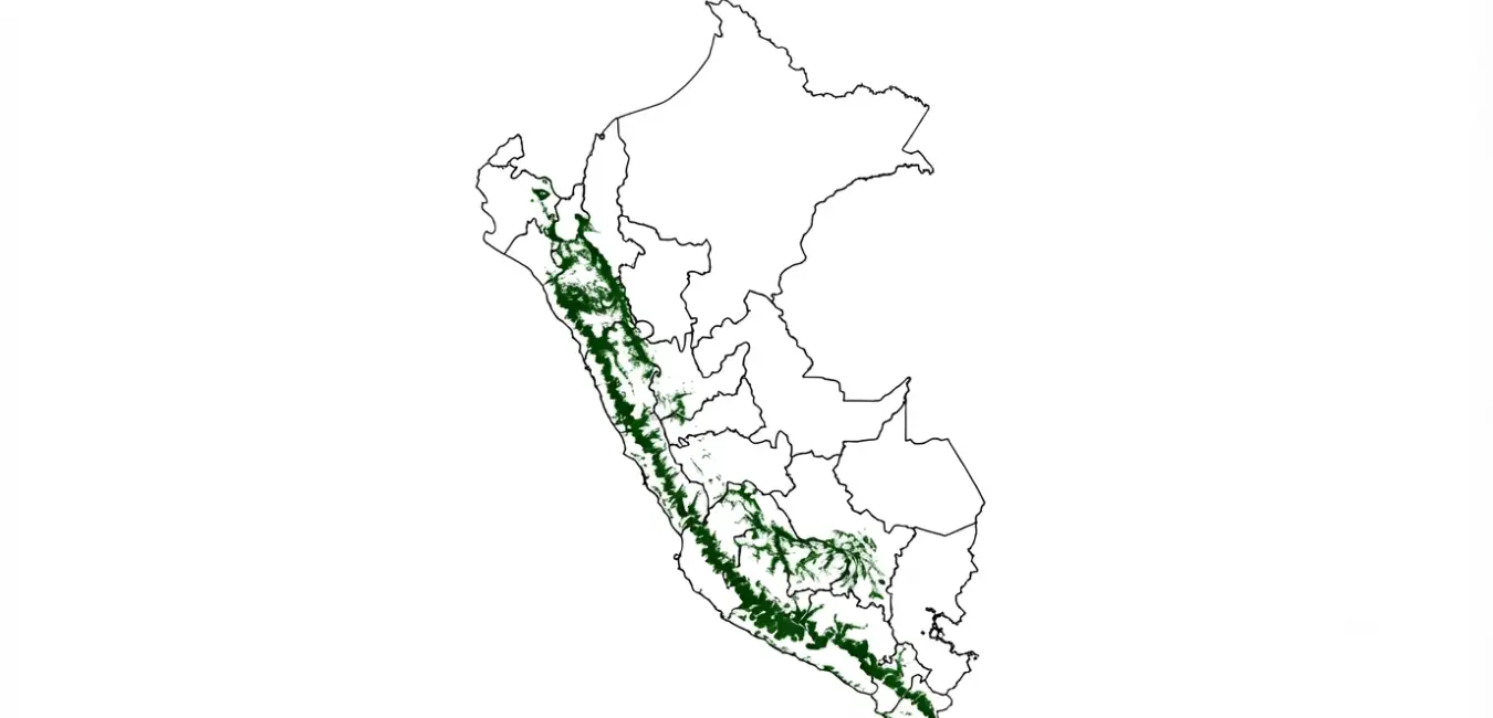 Departamentos donde se desarrolla la Tara en Perú