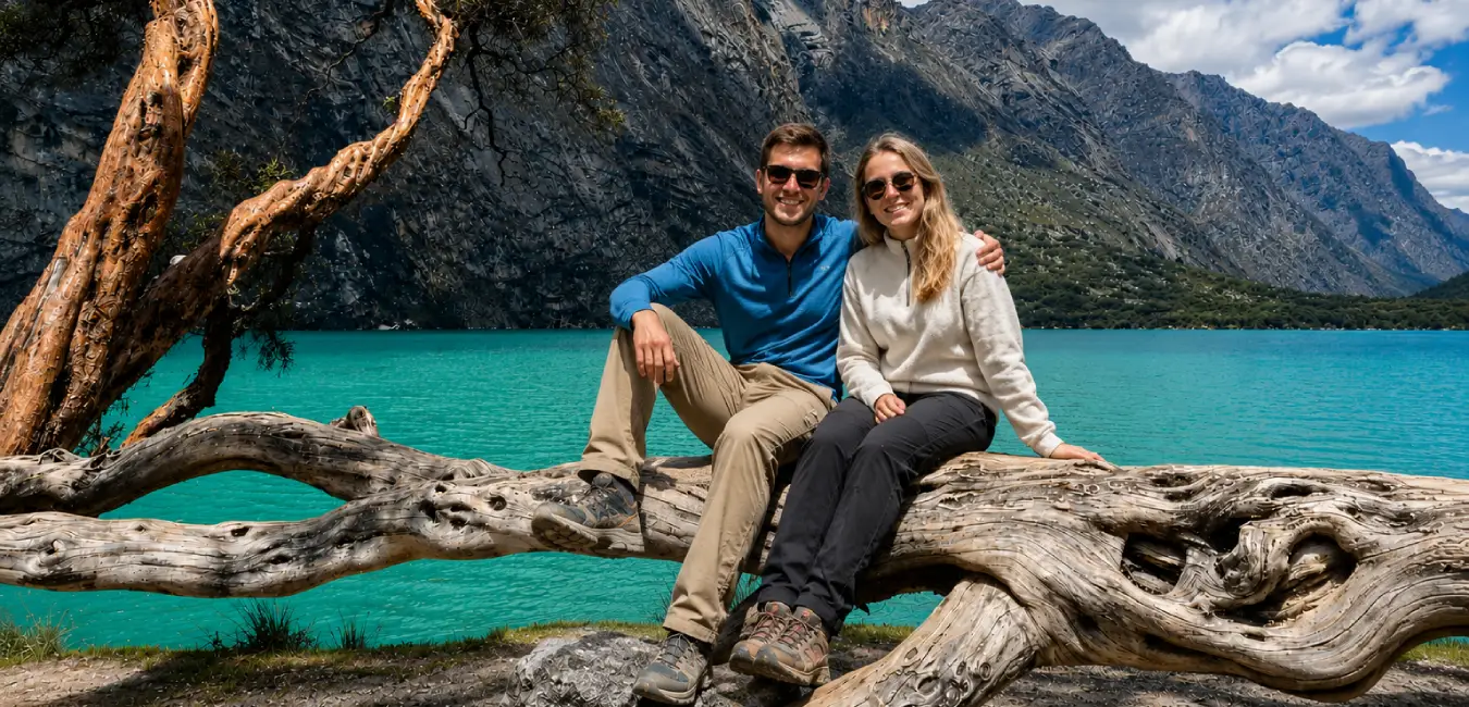 Laguna 69 on the Santa Cruz trek route