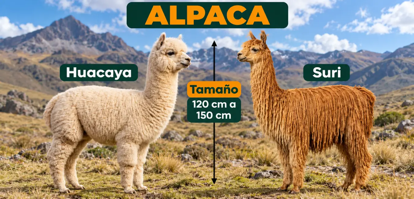 Dos razas de Alpaca