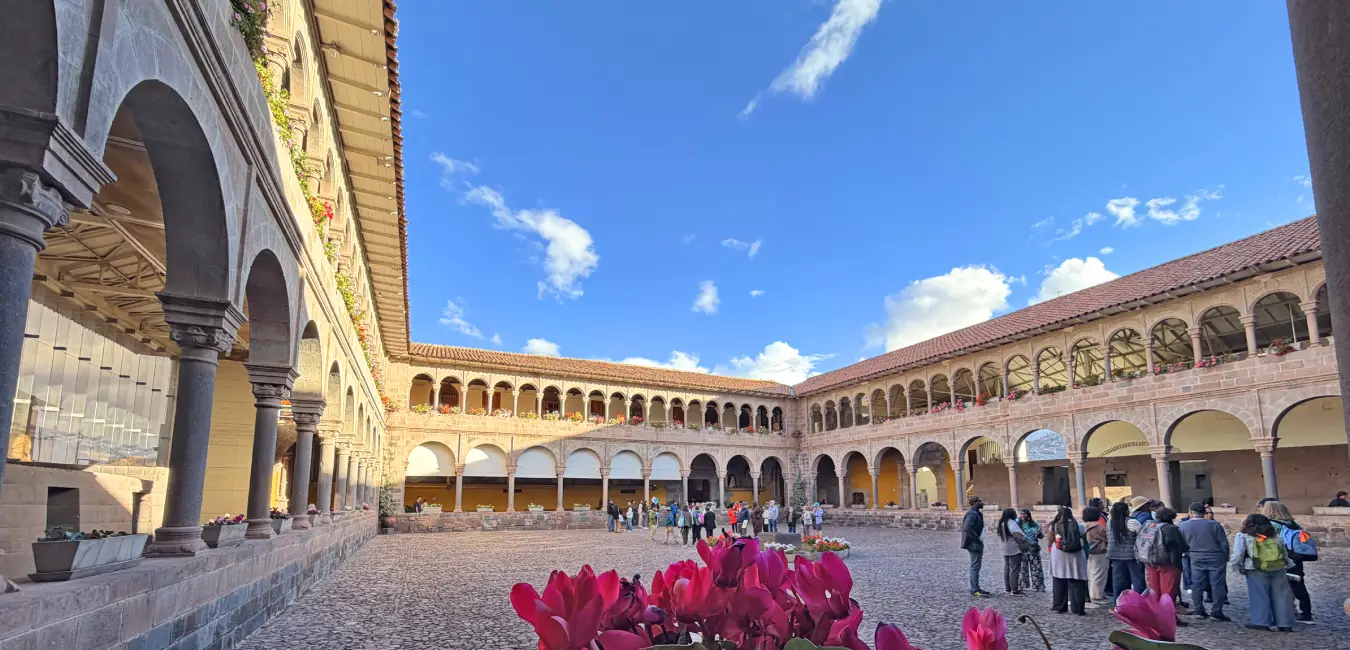 Coricancha Loggia Showing Colonial Architecture