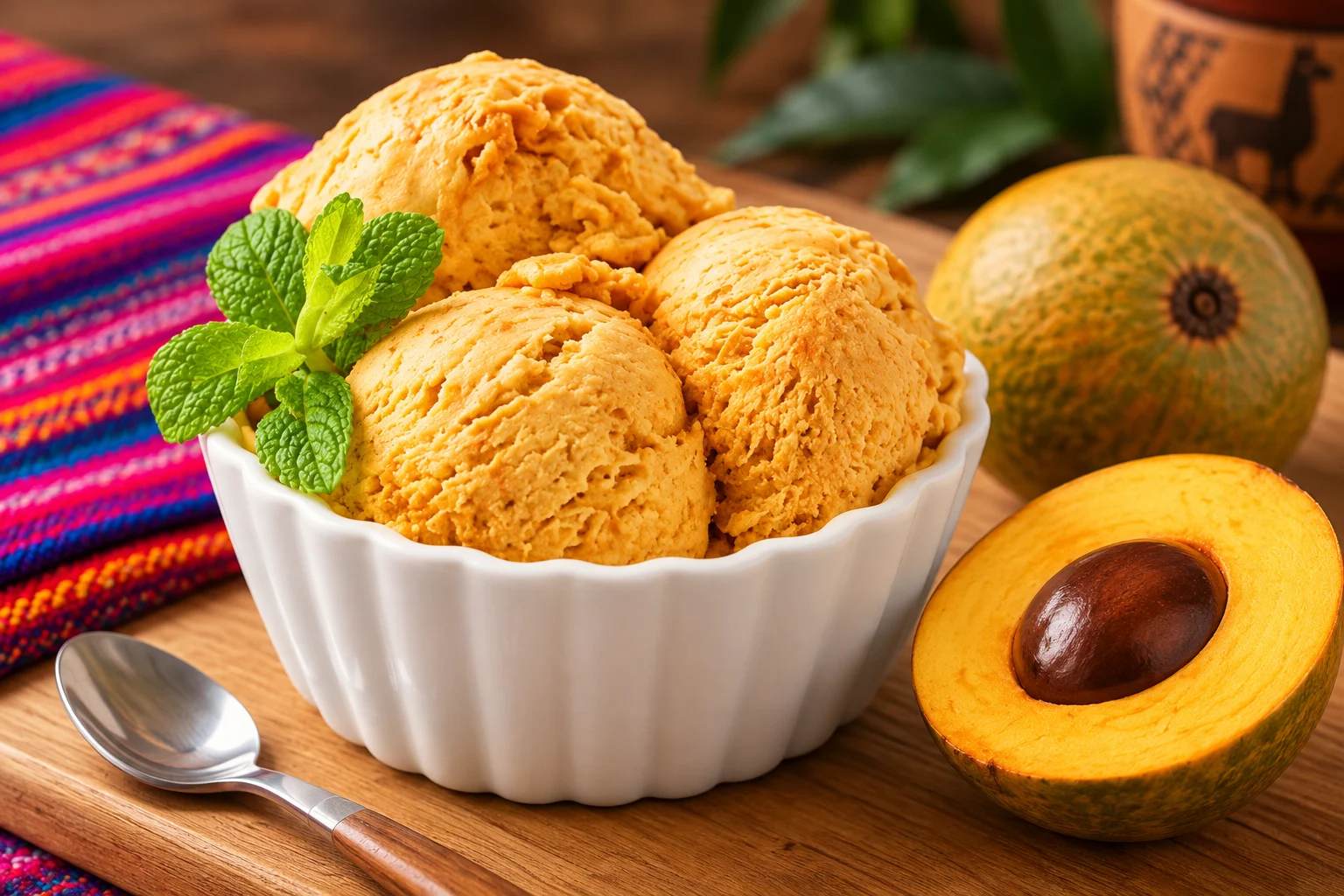 Helado de Lúcuma in peru