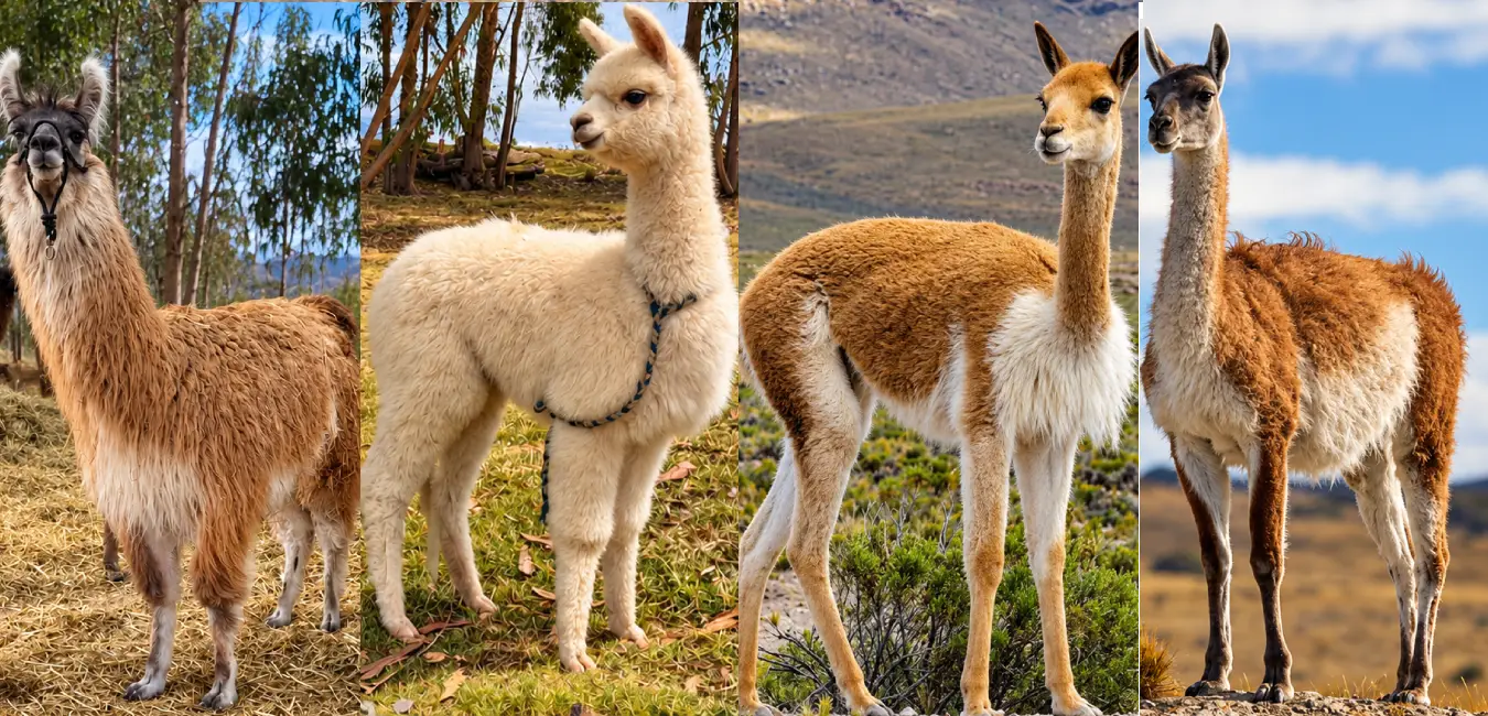 Llama, Alpaca, Vicuña y Guanaco