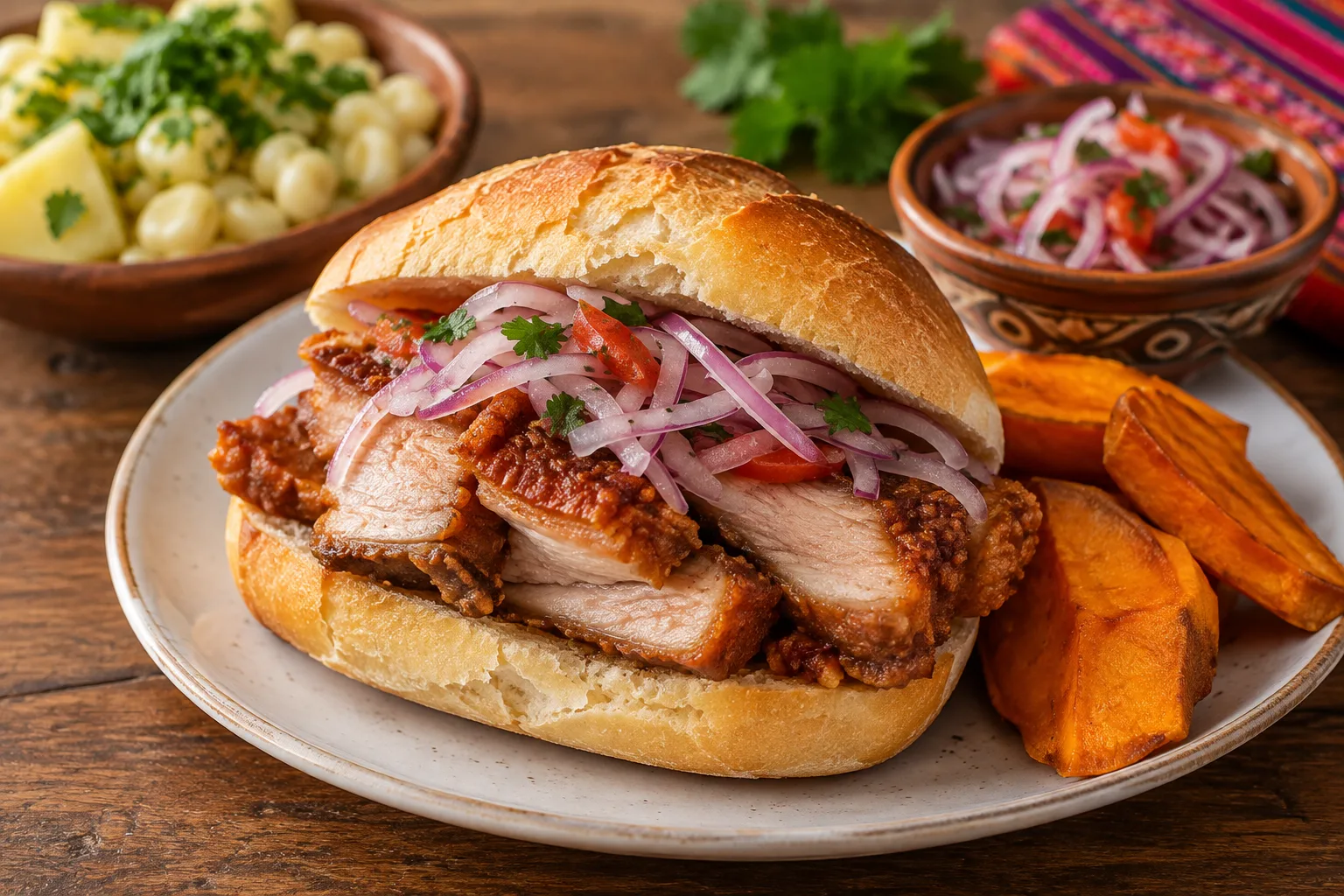 pan con chicharron