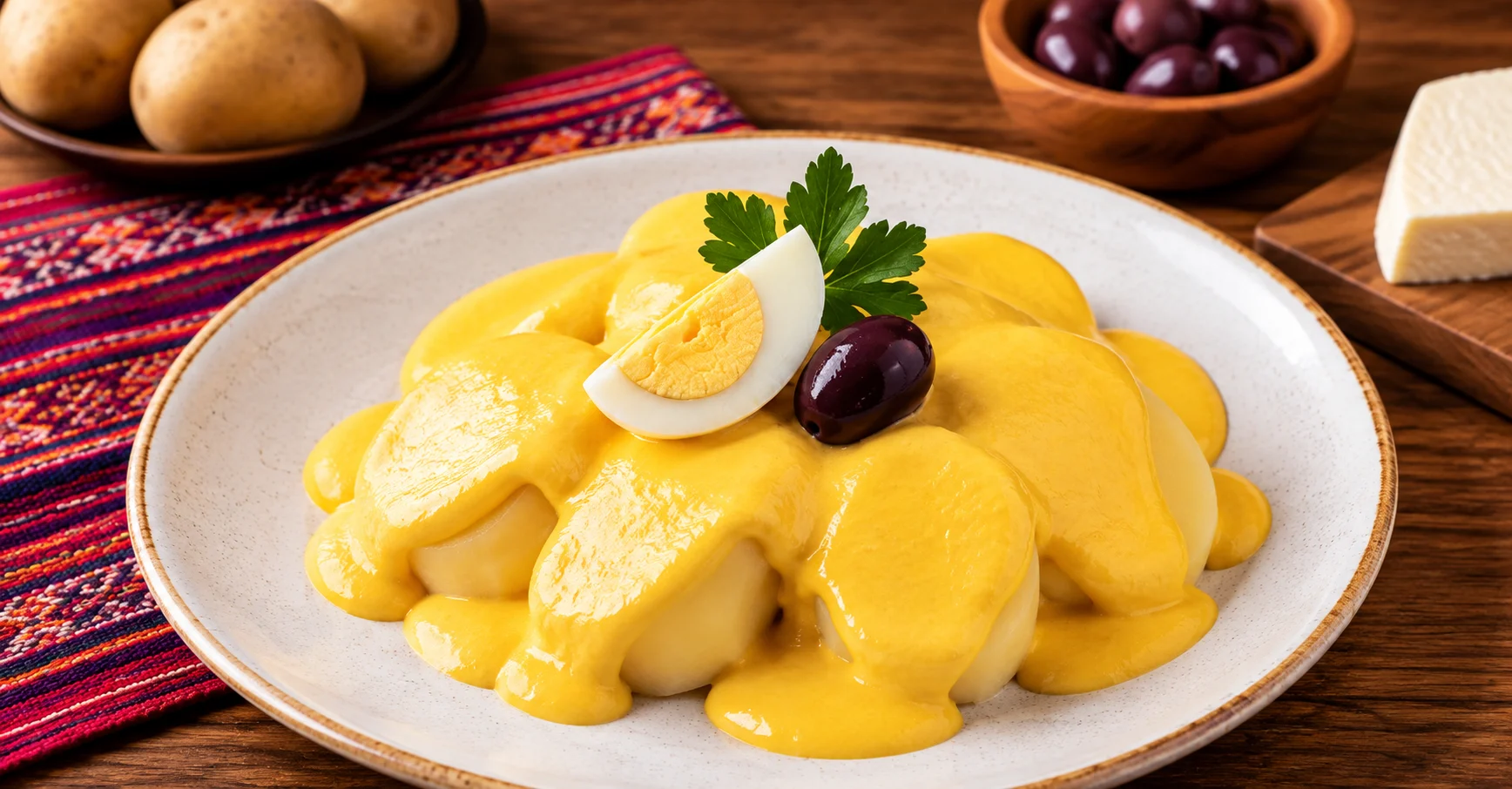 Papa a la Huancaína in peru