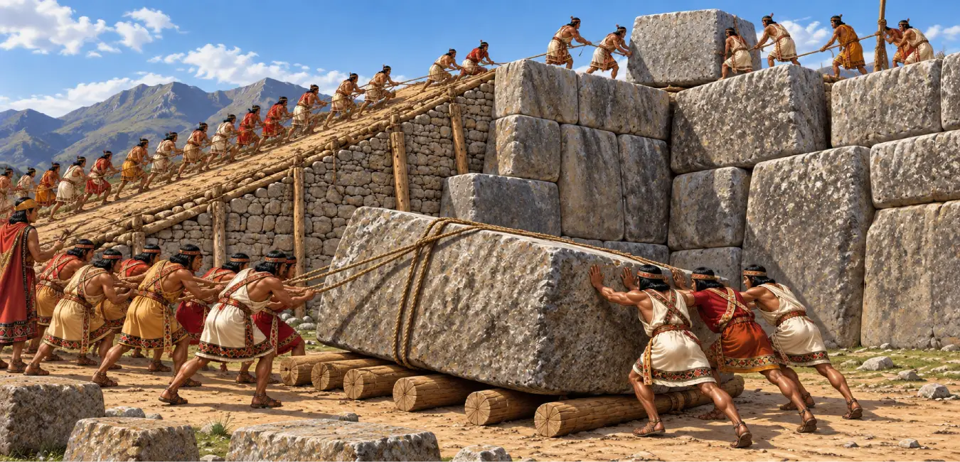 Construcción de Sacsayhuamán
