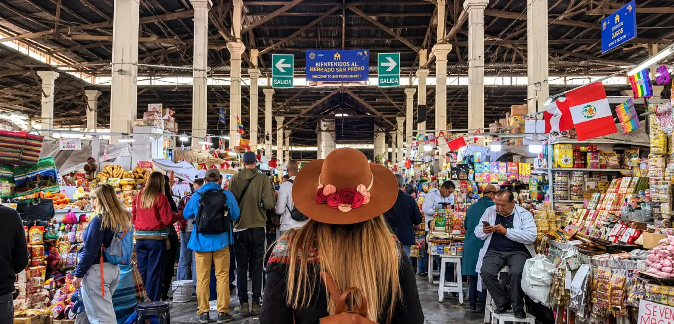 Interior of the San Pedro Market in Cusco
