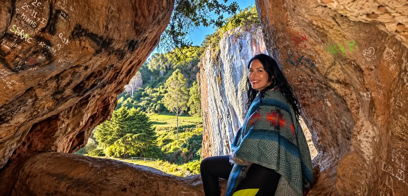 Turista en el Balcón del Diablo