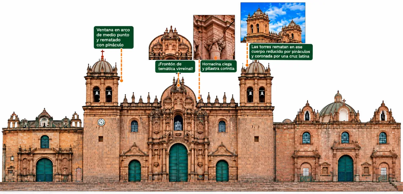 Fachada de la catedral del Cusco
