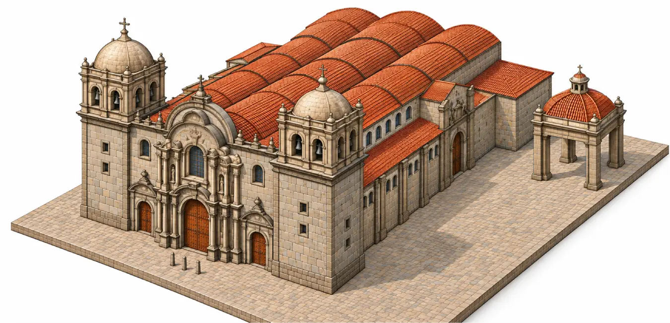 Catedral del Cusco en 1664