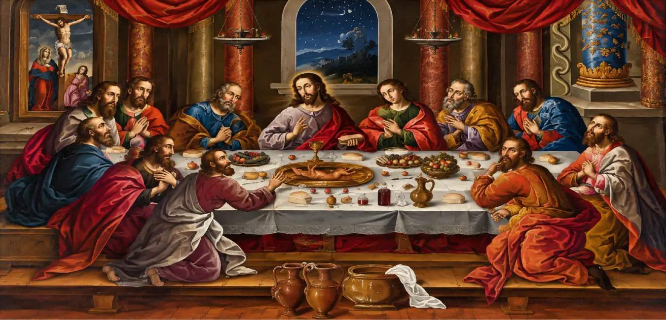 Ultima cena de Marco Zapata en la Catedral de Cusco