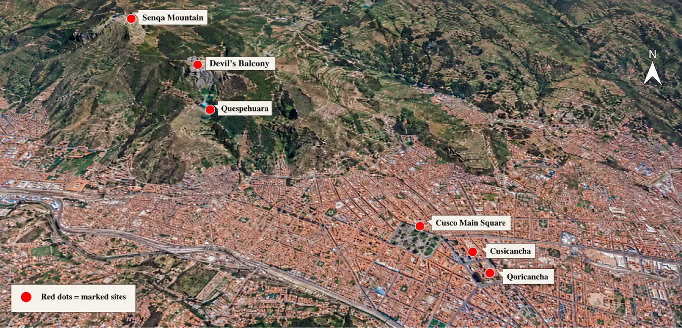 Inca sites of the Inca ceque system