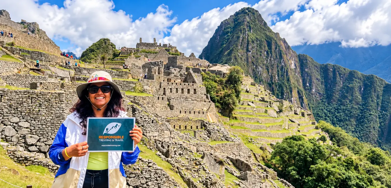 Traveler at Machu Picchu