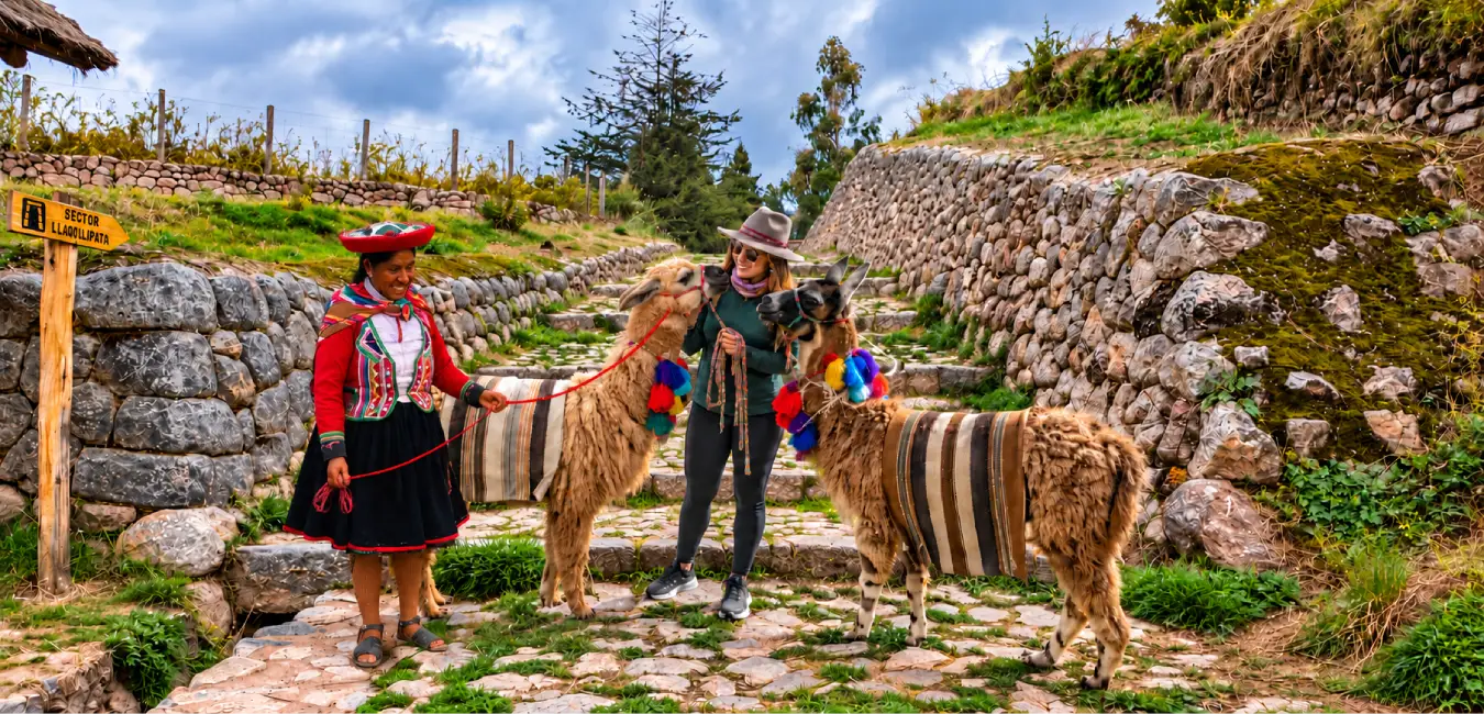 Llaullipata lugar de encuentro con las llamas