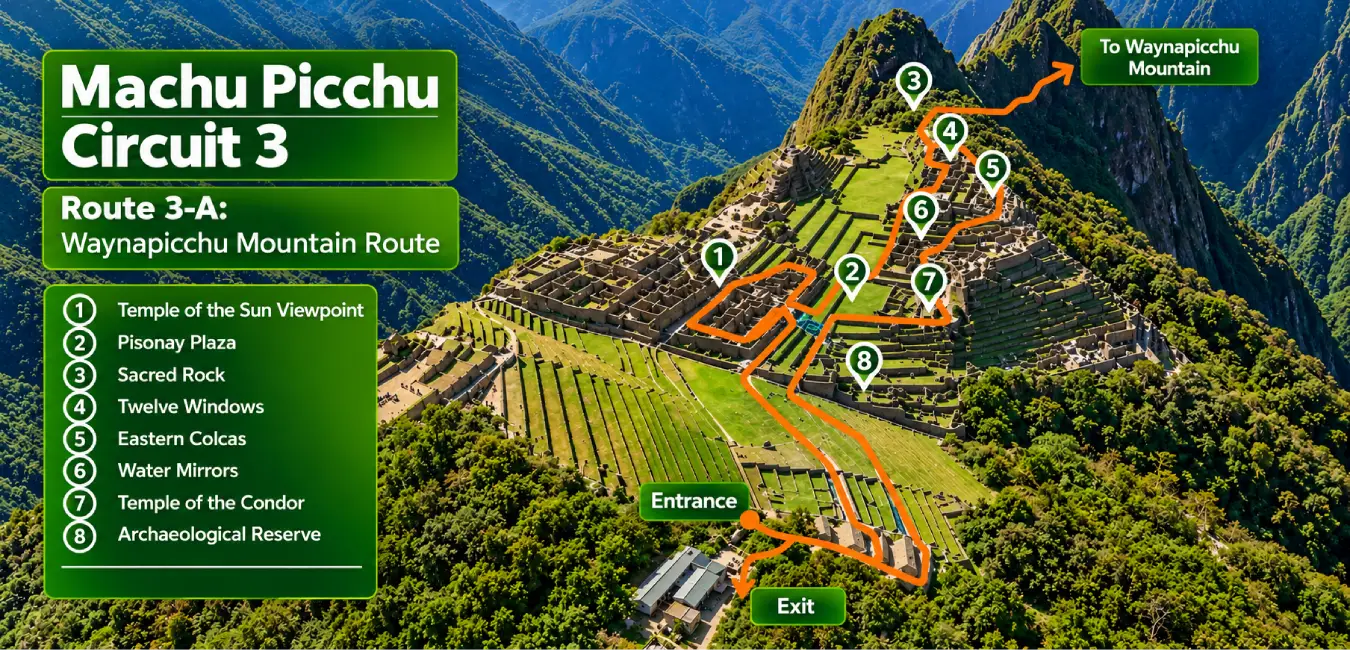  circuito tres de Machu Picchu Machu Picchu Circuit 3