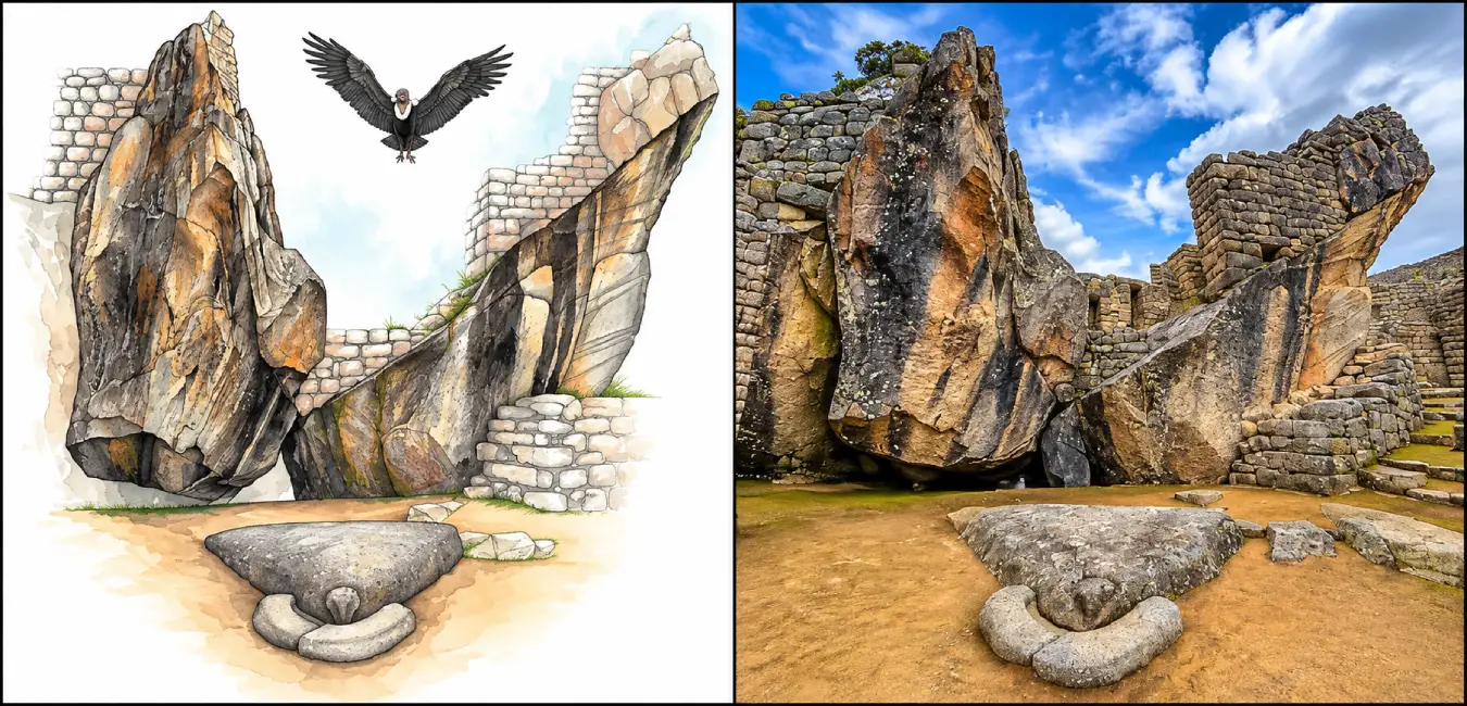 Templo del Cóndor en Machu Picchu 
