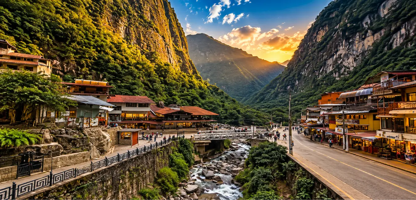 Aguas Calientes town at Machu Picchu