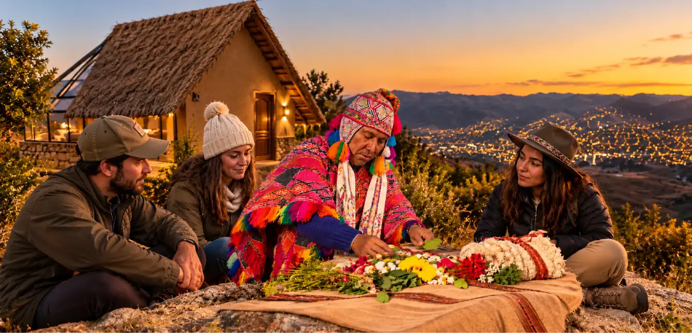 Pachamama ceremony at Andean Sky Dome