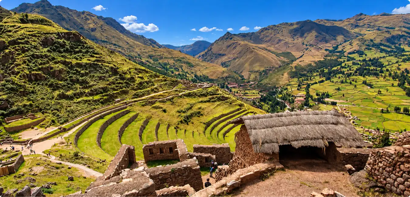 Inca terraces in Pisac
