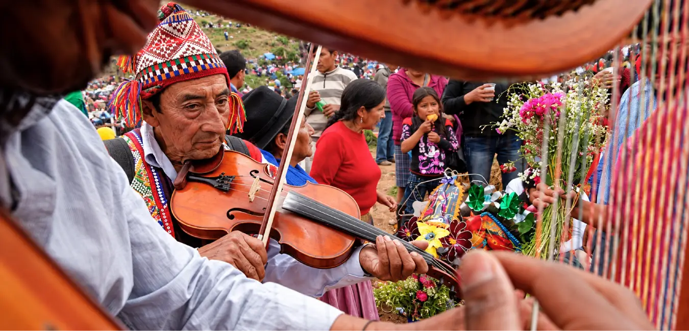 Musicians in Cusco on All Saints' Day