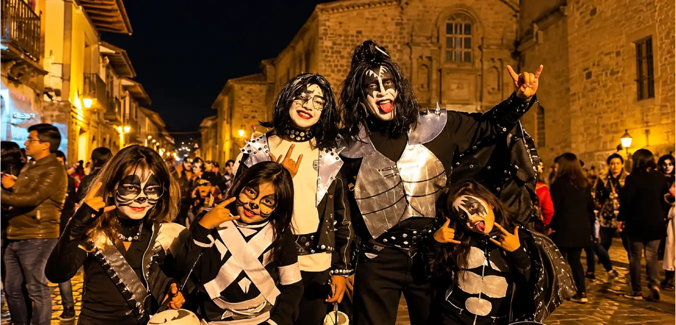 Halloween en las calles de Cusco