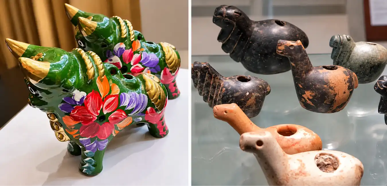 Pucara bulls as ceremonial vessels