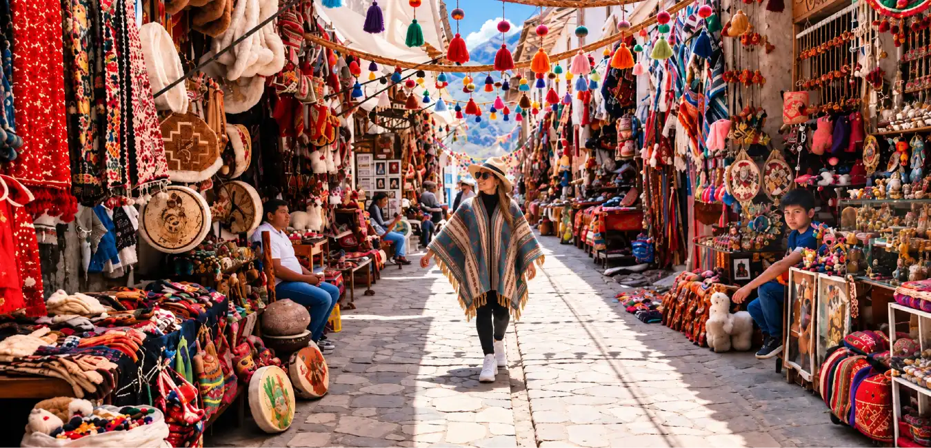 Mercado artesanal de Pisac