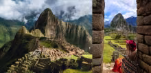 Vista panorámica de la ciudadela inca de Machu Picchu 