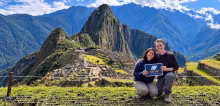 tourists at Machu Picchu